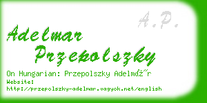 adelmar przepolszky business card